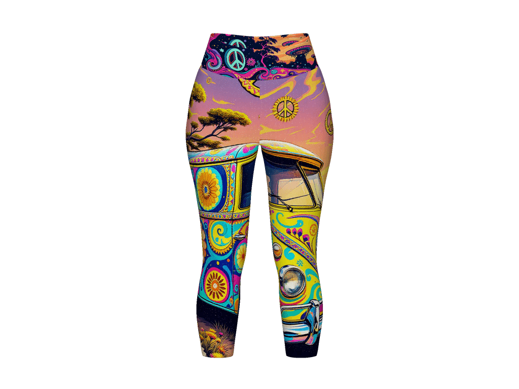 All-Over Print Yoga Capri Leggings