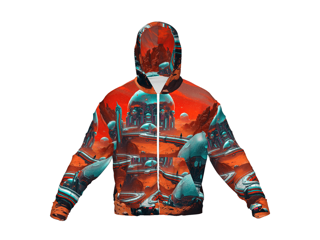 All-Over Print Recycled Unisex Zip Hoodie