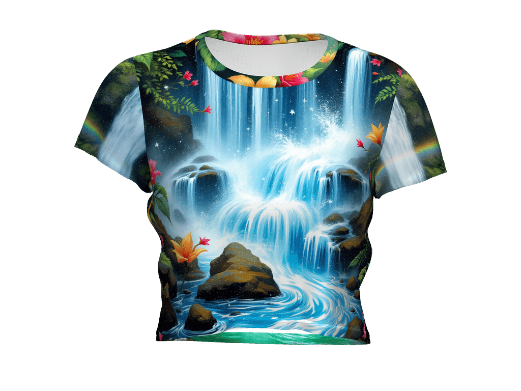 All-Over Print Crop Tee