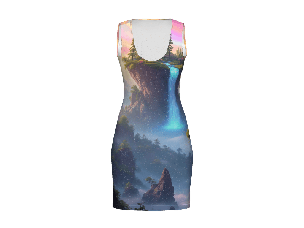 All-Over Print Bodycon Dress