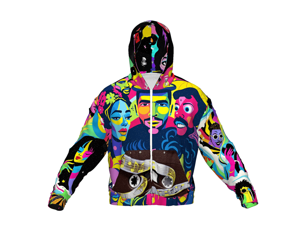 All-Over Print Recycled Unisex Zip Hoodie