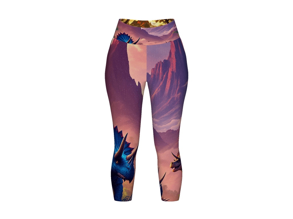 All-Over Print Yoga Capri Leggings