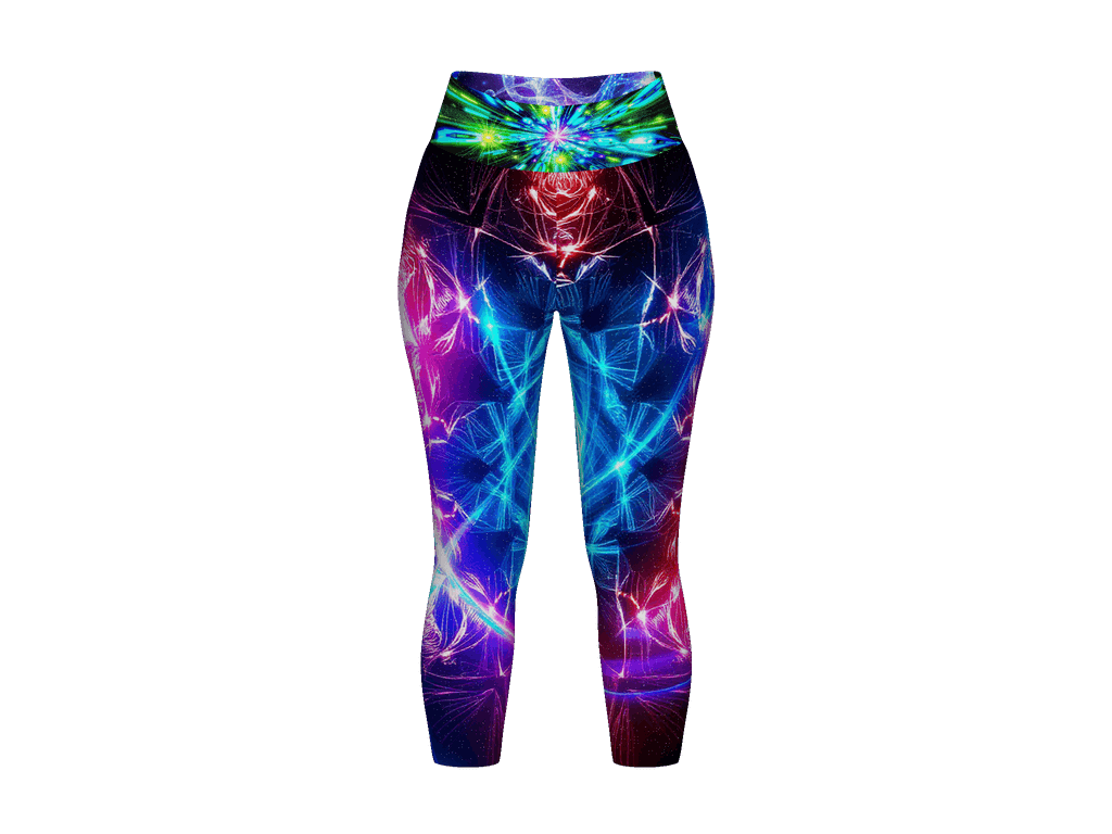 All-Over Print Yoga Capri Leggings