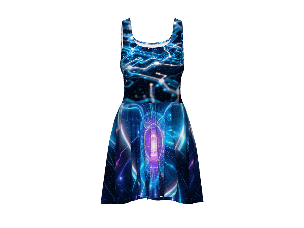 All-Over Print Skater Dress