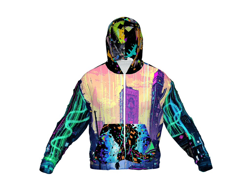 All-Over Print Recycled Unisex Zip Hoodie