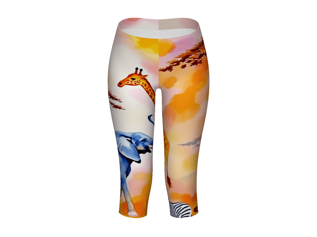 All-Over Print Capri Leggings