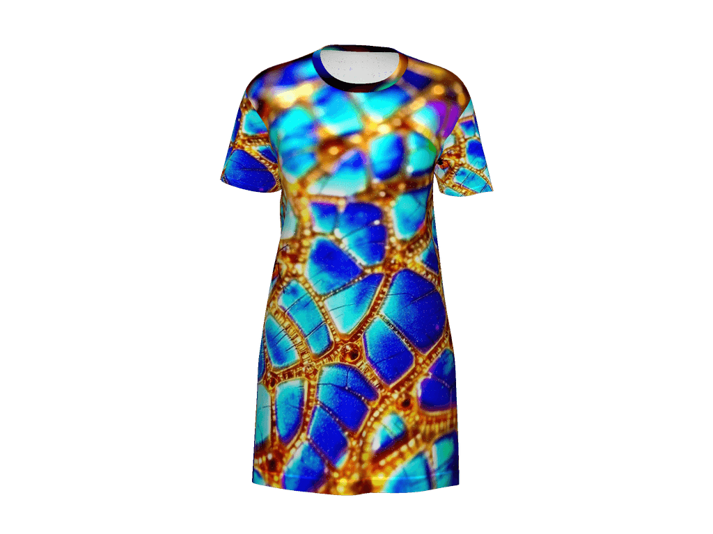 All-Over Print T-Shirt Dress