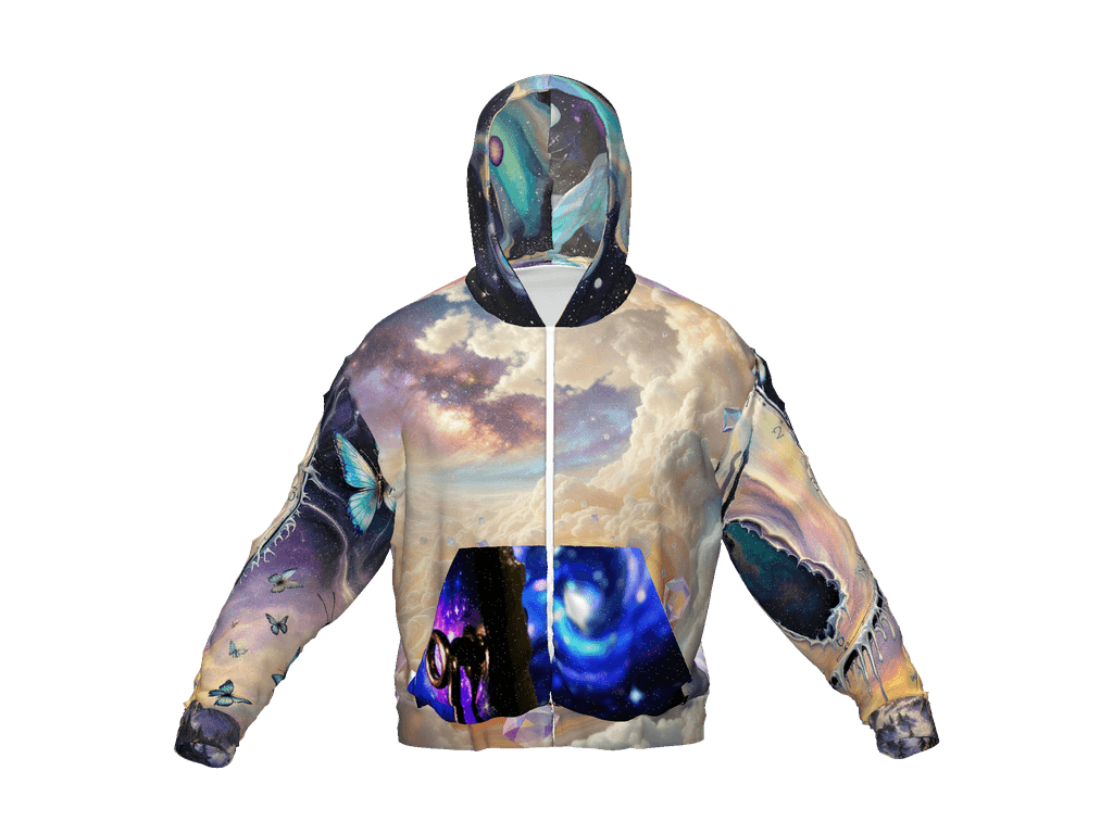 All-Over Print Recycled Unisex Zip Hoodie