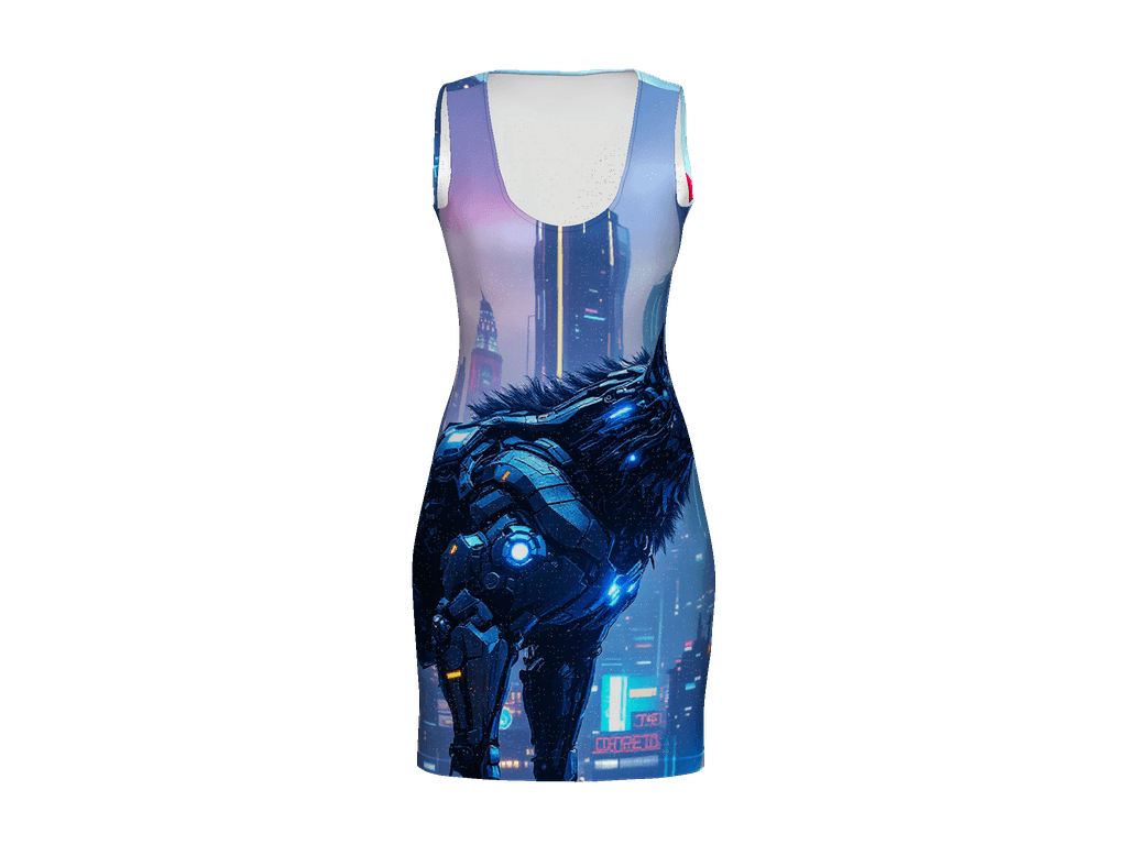 All-Over Print Bodycon Dress