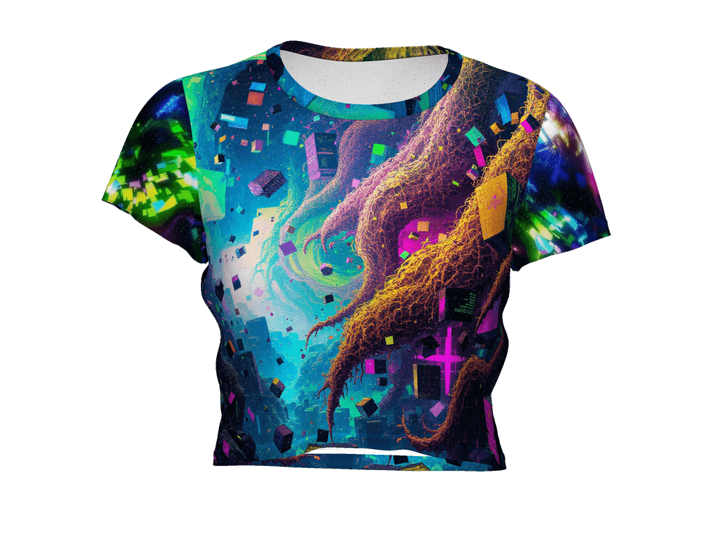 All-Over Print Crop Tee