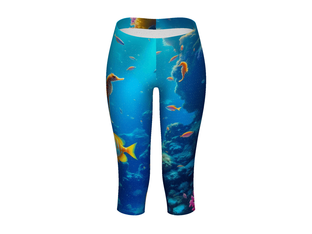 All-Over Print Capri Leggings