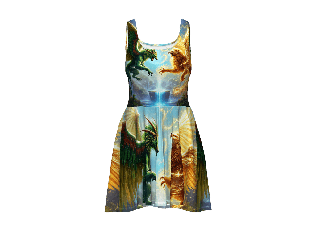 All-Over Print Skater Dress