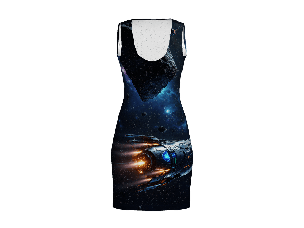 All-Over Print Bodycon Dress