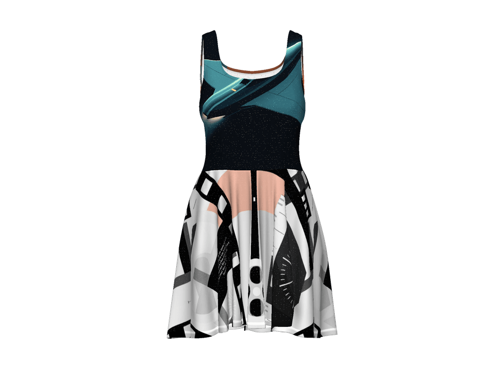 All-Over Print Skater Dress