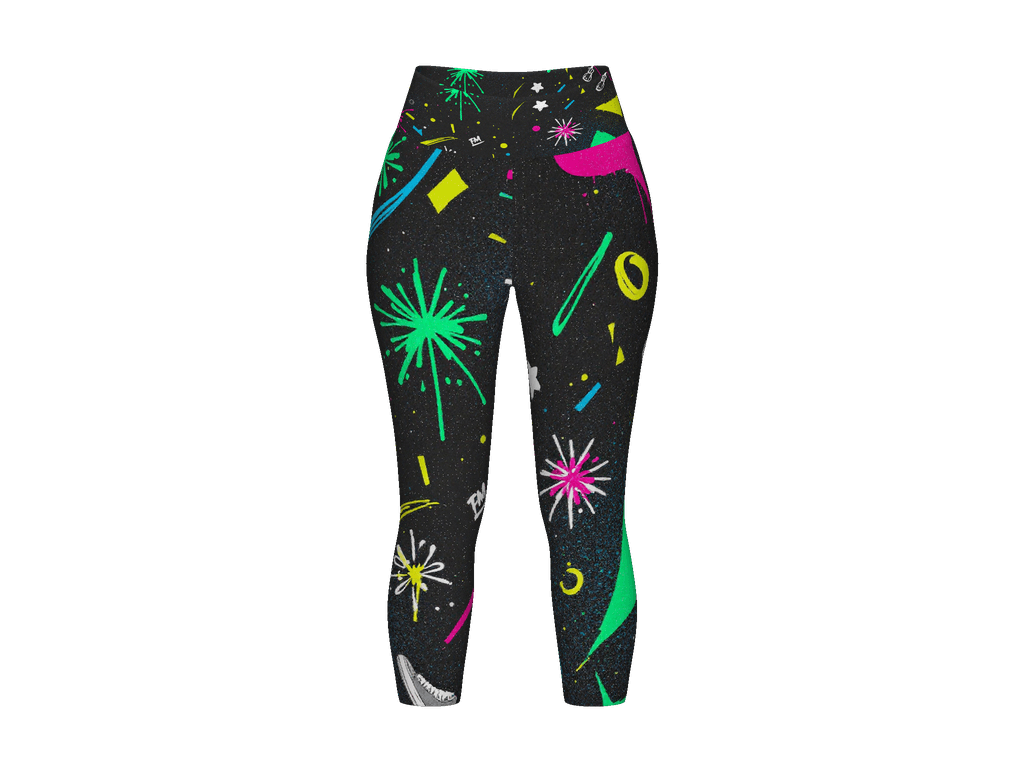 All-Over Print Yoga Capri Leggings