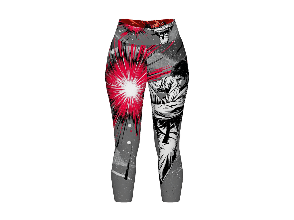 All-Over Print Yoga Capri Leggings
