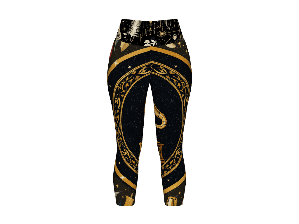 All-Over Print Yoga Capri Leggings