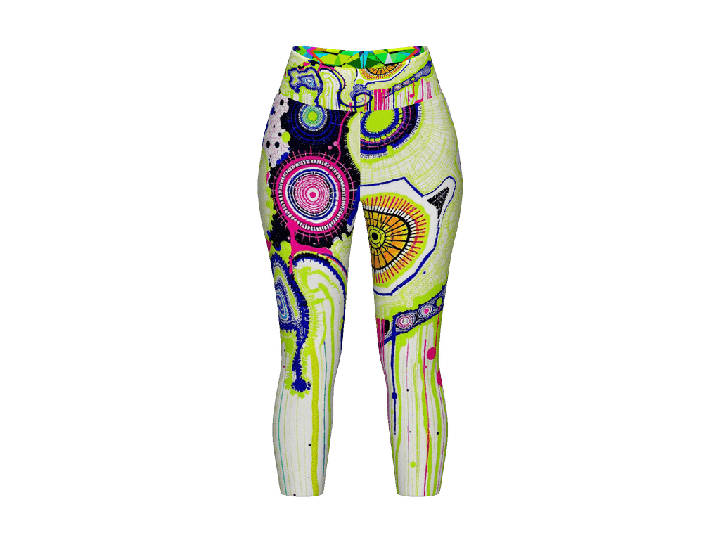 All-Over Print Yoga Capri Leggings