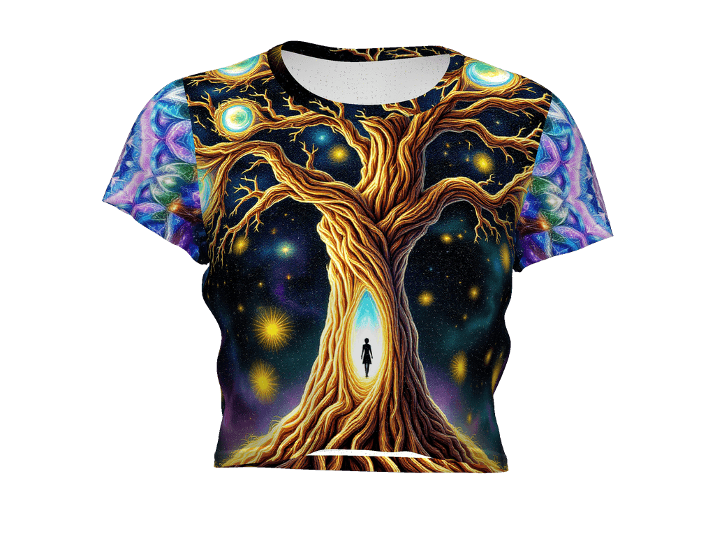 All-Over Print Crop Tee