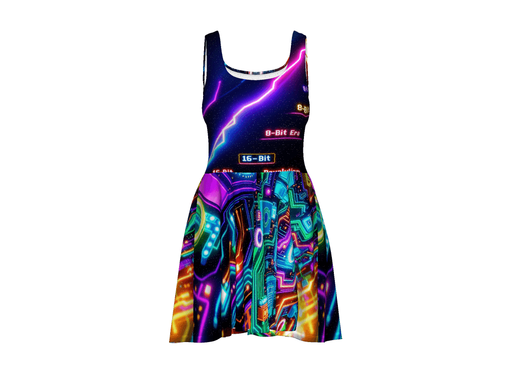 All-Over Print Skater Dress