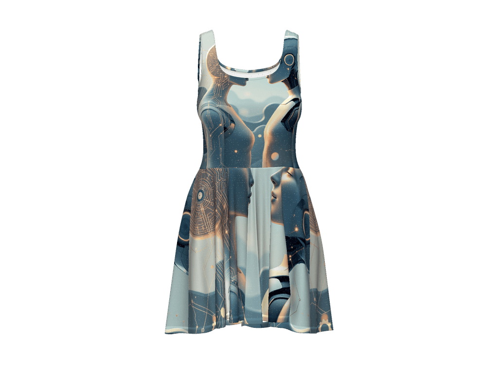All-Over Print Skater Dress
