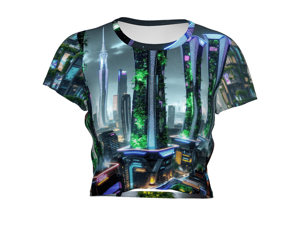 All-Over Print Crop Tee