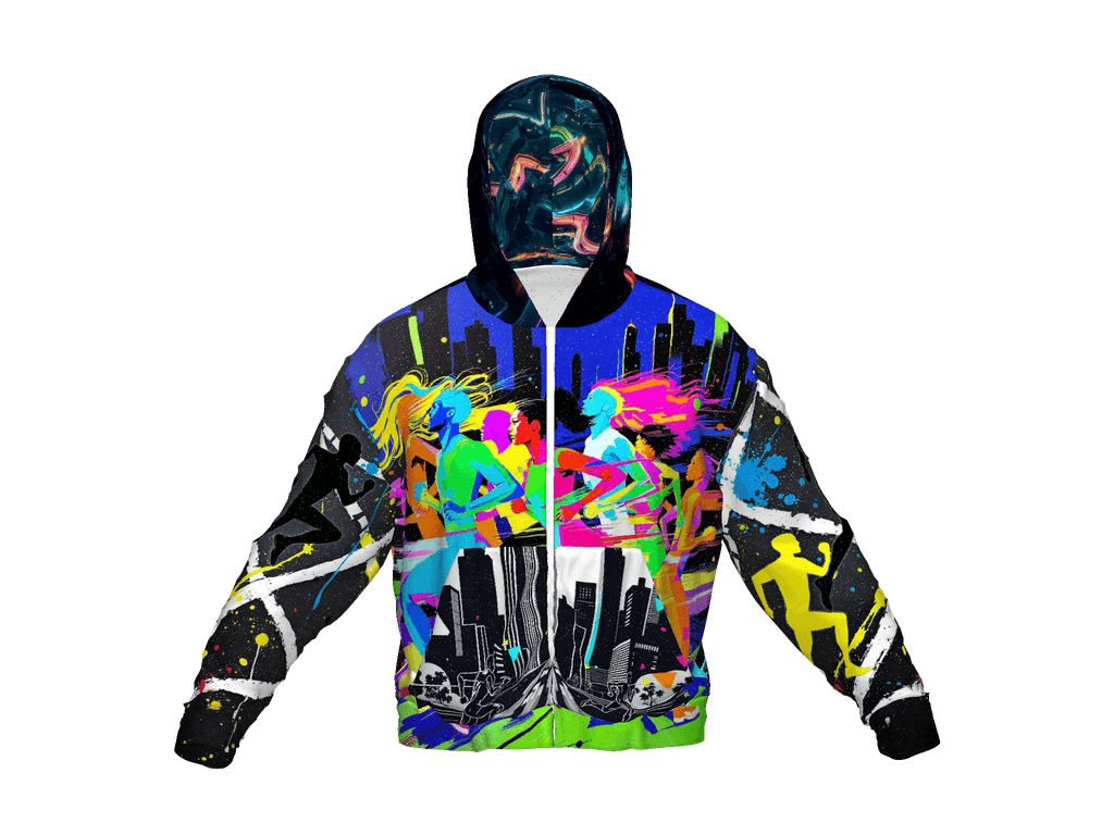 All-Over Print Recycled Unisex Zip Hoodie
