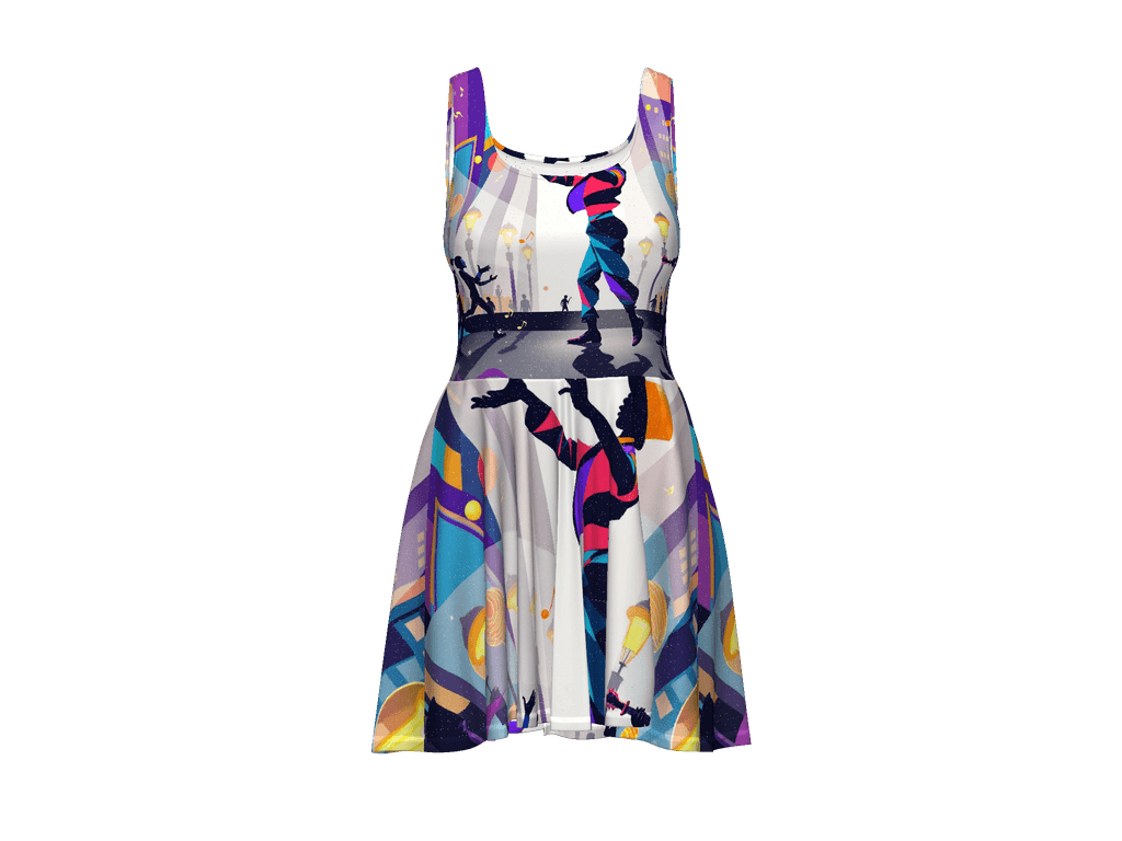 All-Over Print Skater Dress