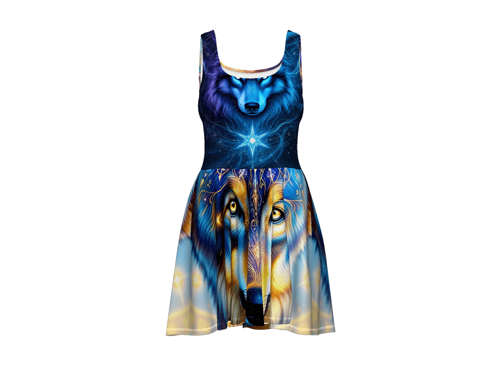 All-Over Print Skater Dress