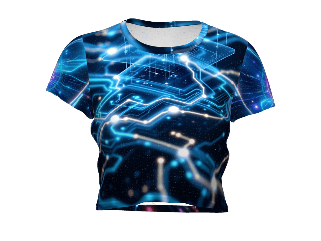 All-Over Print Crop Tee