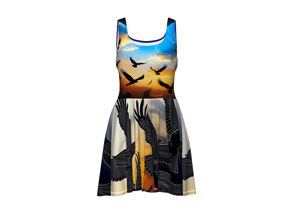 All-Over Print Skater Dress