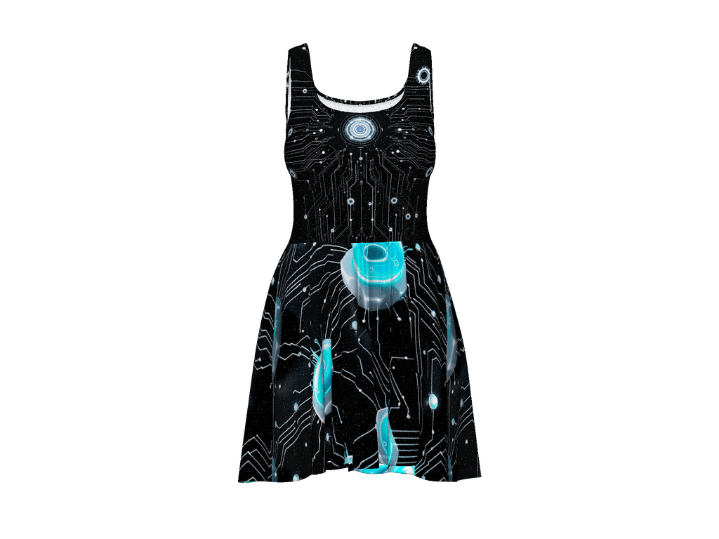 All-Over Print Skater Dress