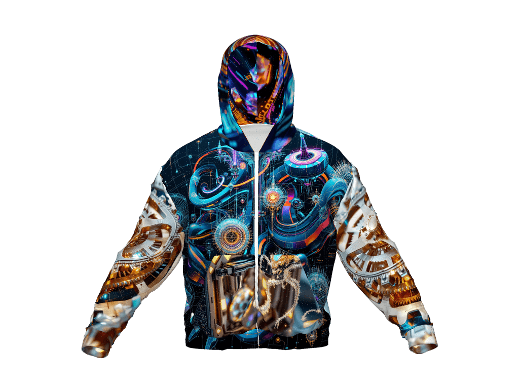 All-Over Print Recycled Unisex Zip Hoodie