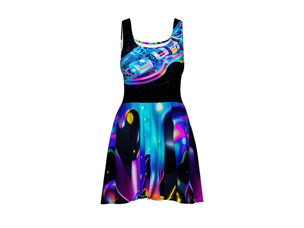All-Over Print Skater Dress