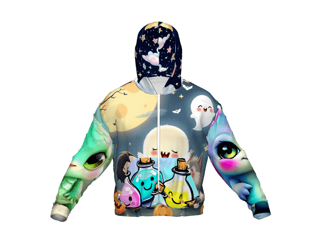 All-Over Print Recycled Unisex Zip Hoodie