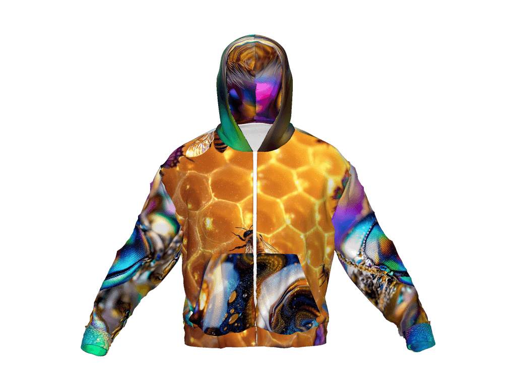 All-Over Print Recycled Unisex Zip Hoodie