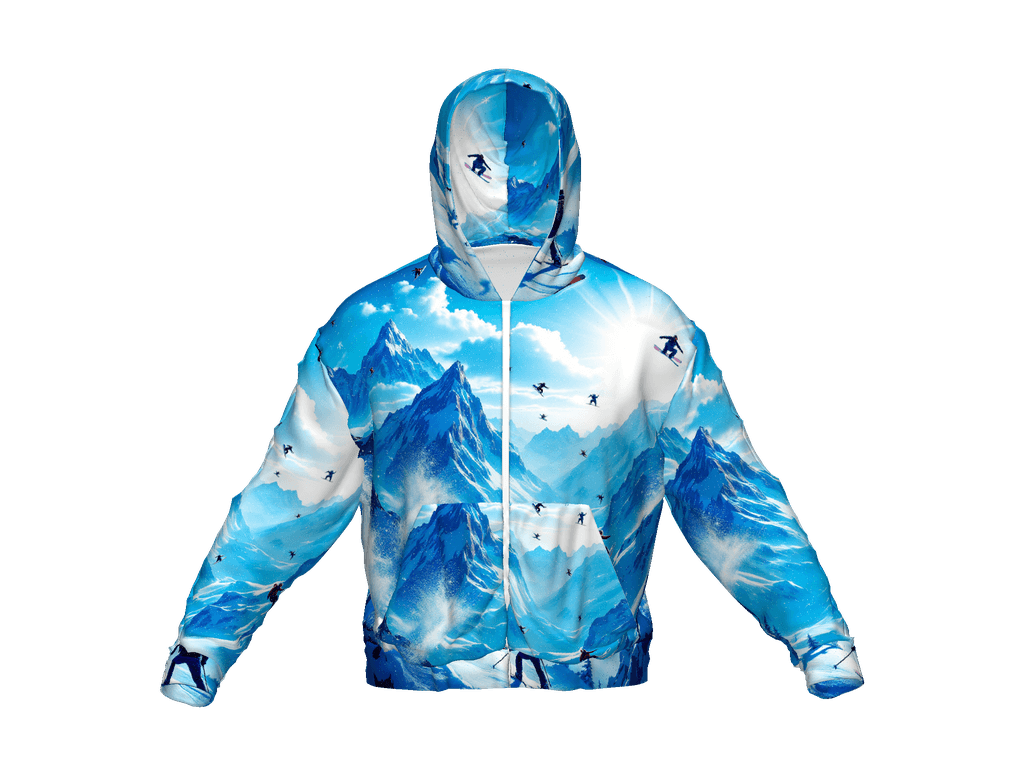 All-Over Print Recycled Unisex Zip Hoodie