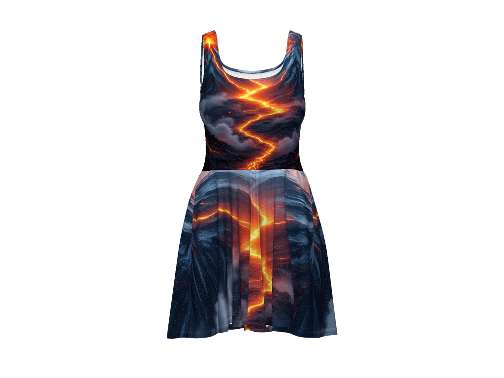 All-Over Print Skater Dress