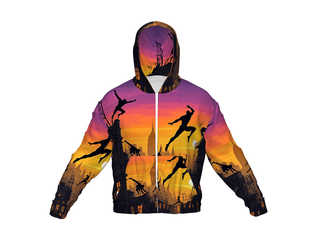 All-Over Print Recycled Unisex Zip Hoodie