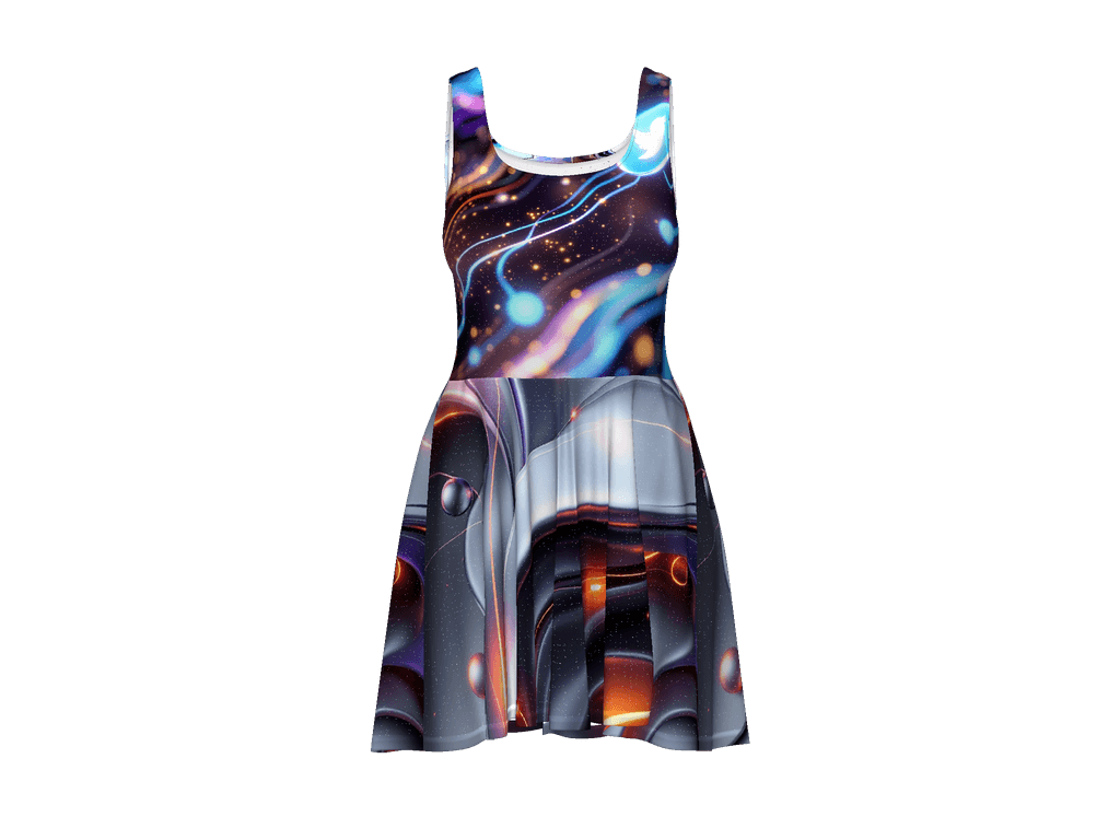 All-Over Print Skater Dress