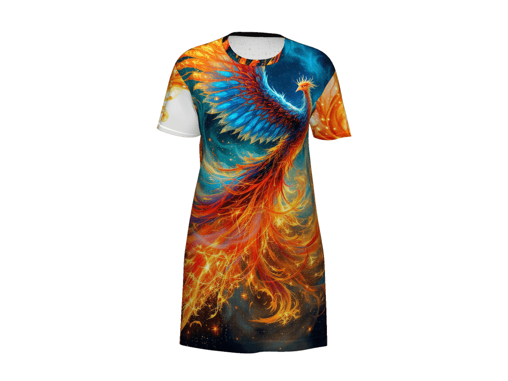 All-Over Print T-Shirt Dress