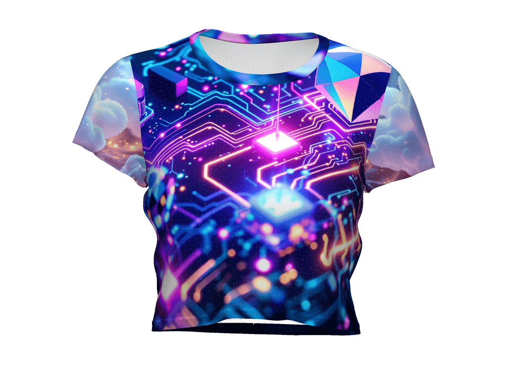 All-Over Print Crop Tee