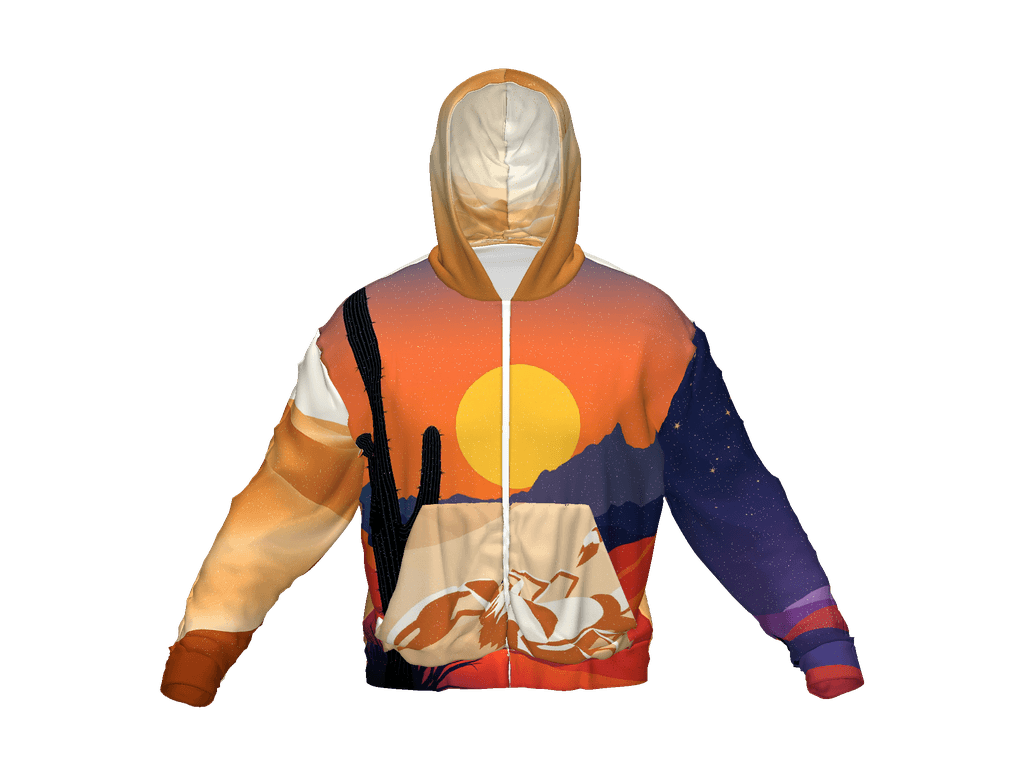 All-Over Print Recycled Unisex Zip Hoodie