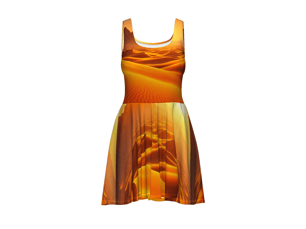 All-Over Print Skater Dress