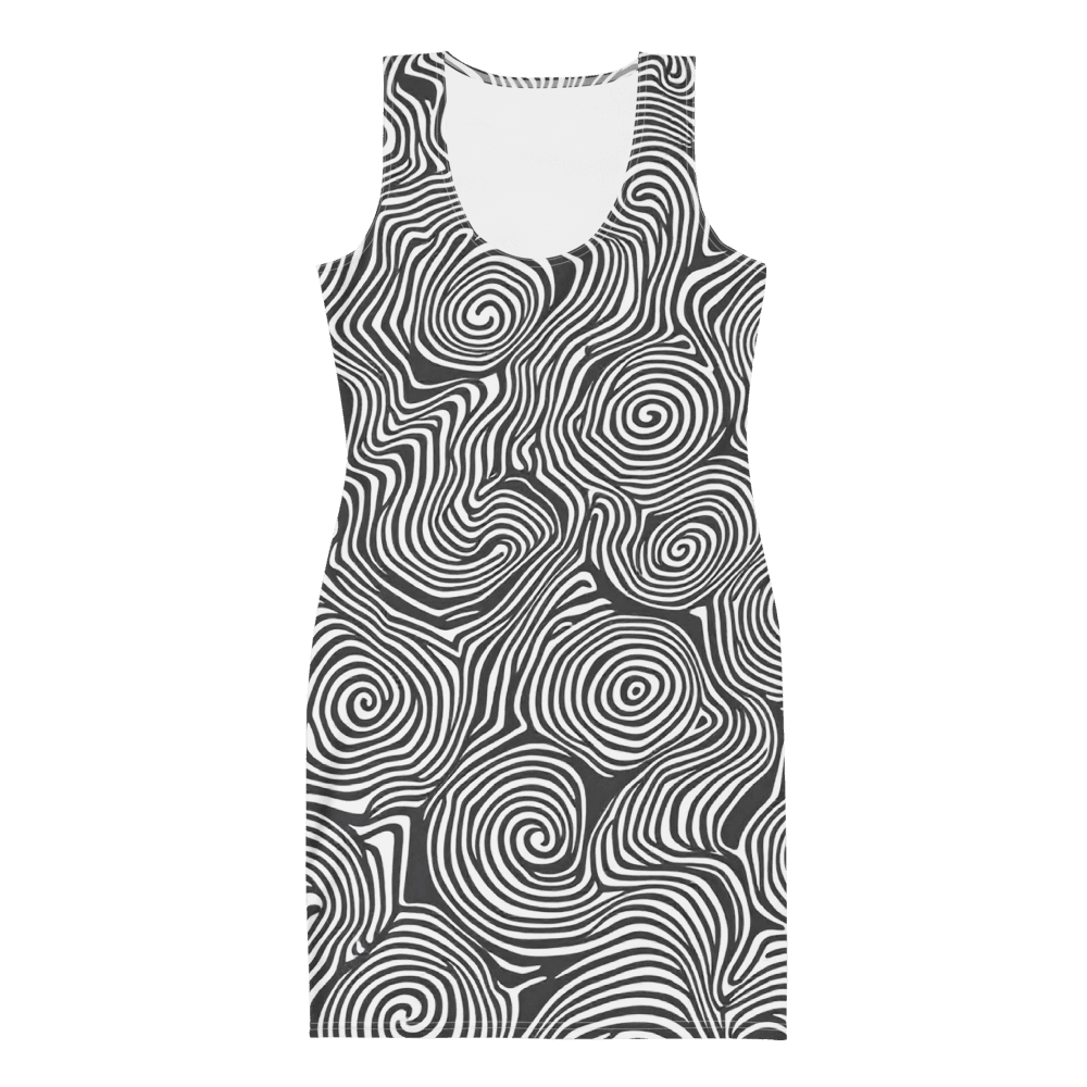 All-Over Print Bodycon Dress