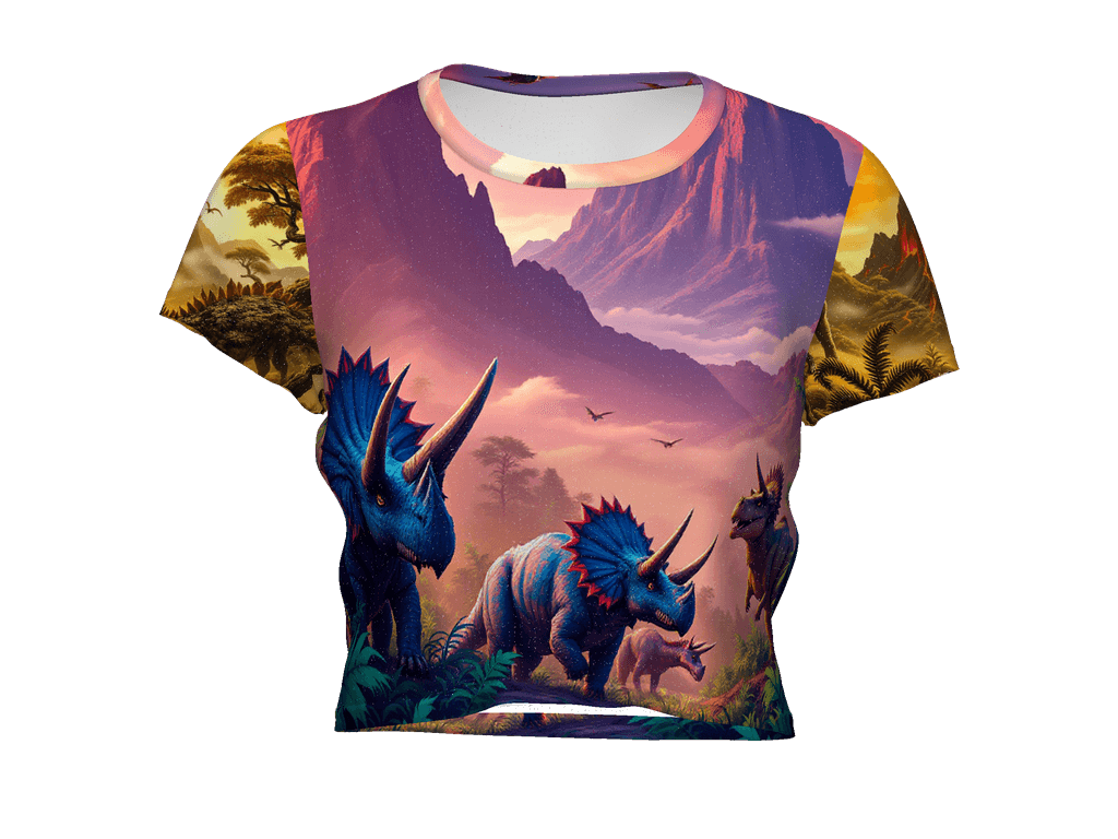 All-Over Print Crop Tee