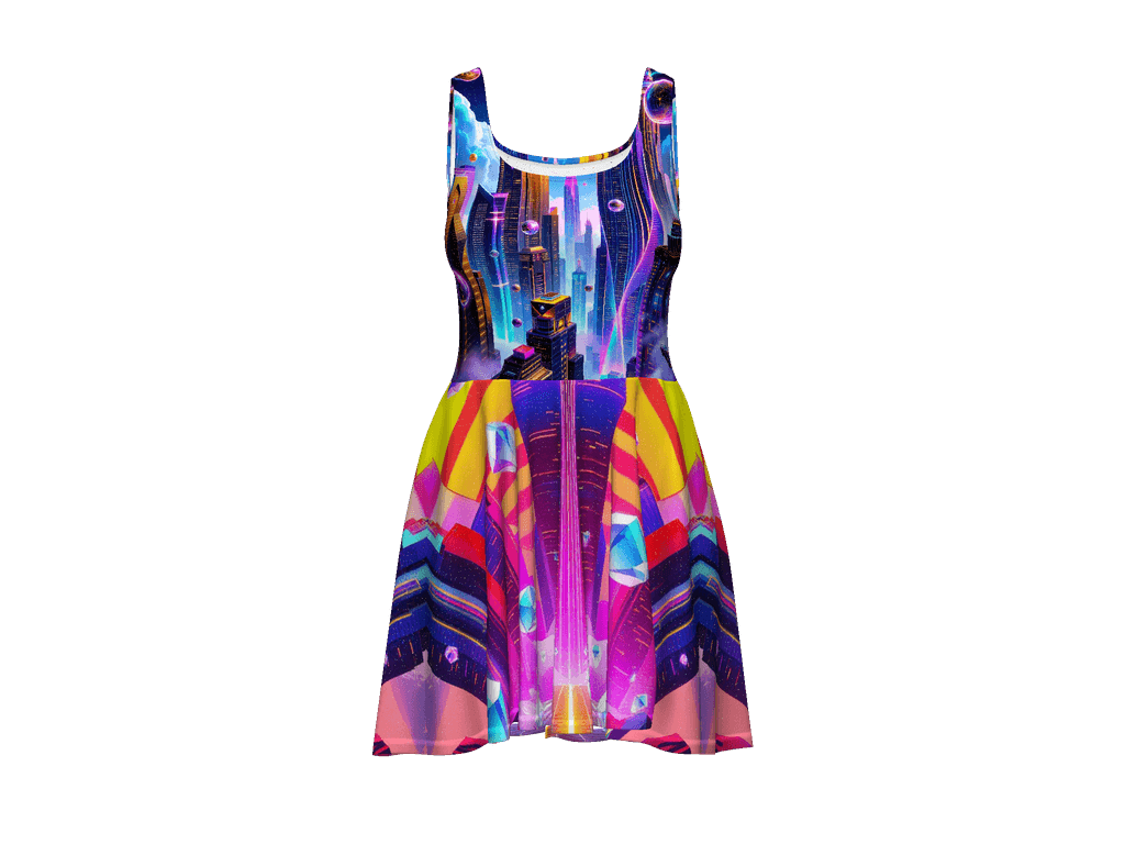 All-Over Print Skater Dress