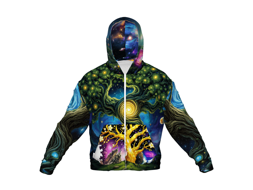 All-Over Print Recycled Unisex Zip Hoodie