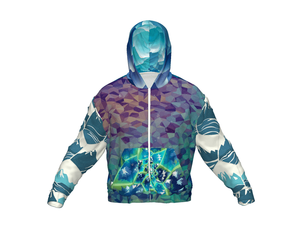 All-Over Print Recycled Unisex Zip Hoodie