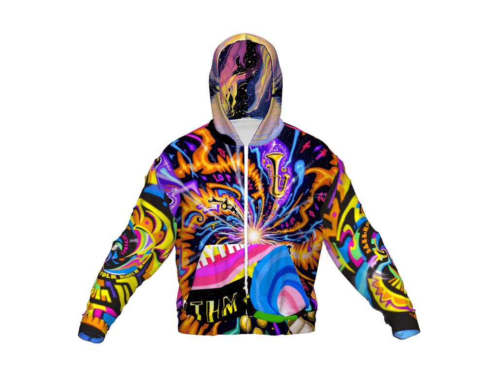 All-Over Print Recycled Unisex Zip Hoodie